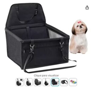 Assento Cadeirinha Carro Cachorro Cães Gatos (PRETO)